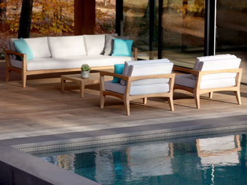 ZENHIT LOUNGE - 3 seater fabric garden sofa by Royal Botania - view 3